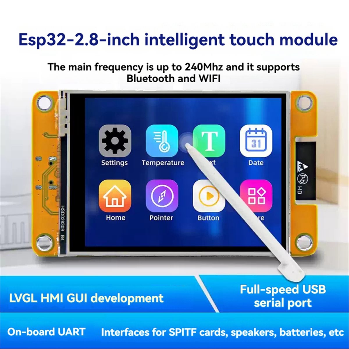 Esp32 Wifi Bluetooth Module - อัปเดต ESP32 ไวไฟบลูทูธโมดูลบอร์ดพัฒนาความละเอียด 240x320 หน้าจอสัมผัสแบบต้านทาน 2.8