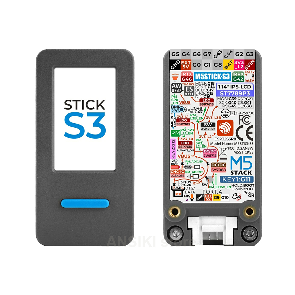 Esp32 S3 - M5Stack M5StickS3 ESP32-S3 ชุดพัฒนา IoT แบบพกพาพร้อมหน้าจอสำหรับควบคุม