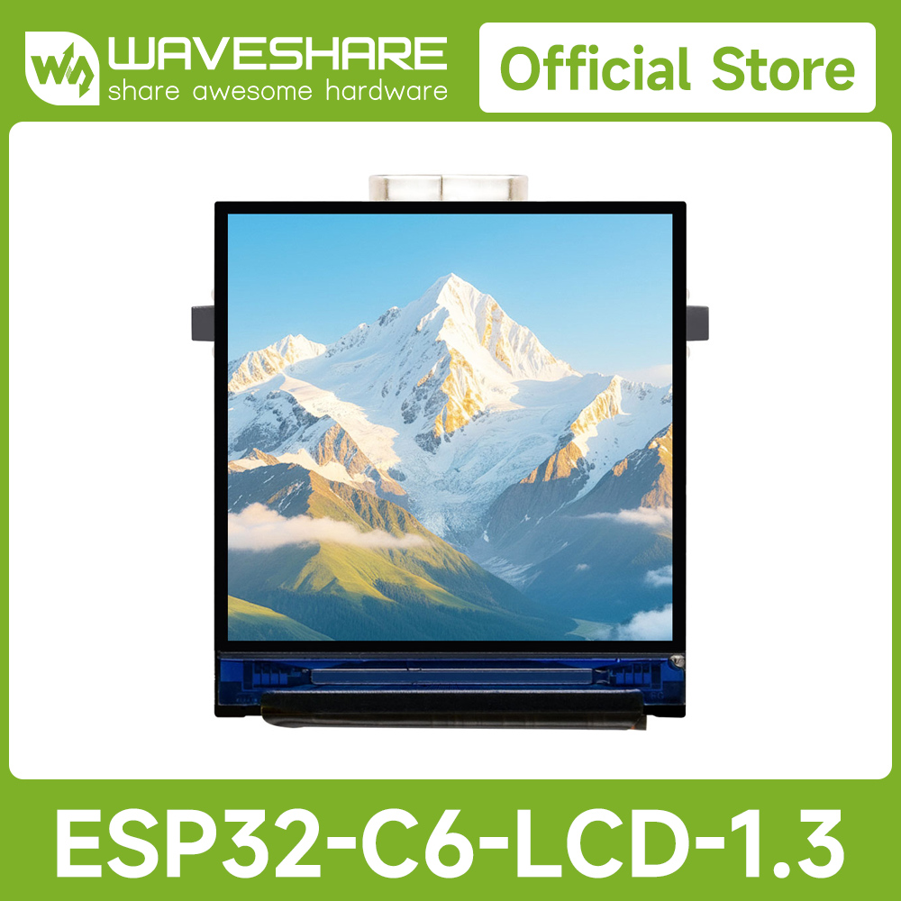 Esp32 C6 - เวฟแชร์ ESP32-C6 บอร์ดพัฒนาจอแสดงผล LCD ขนาด 1.3