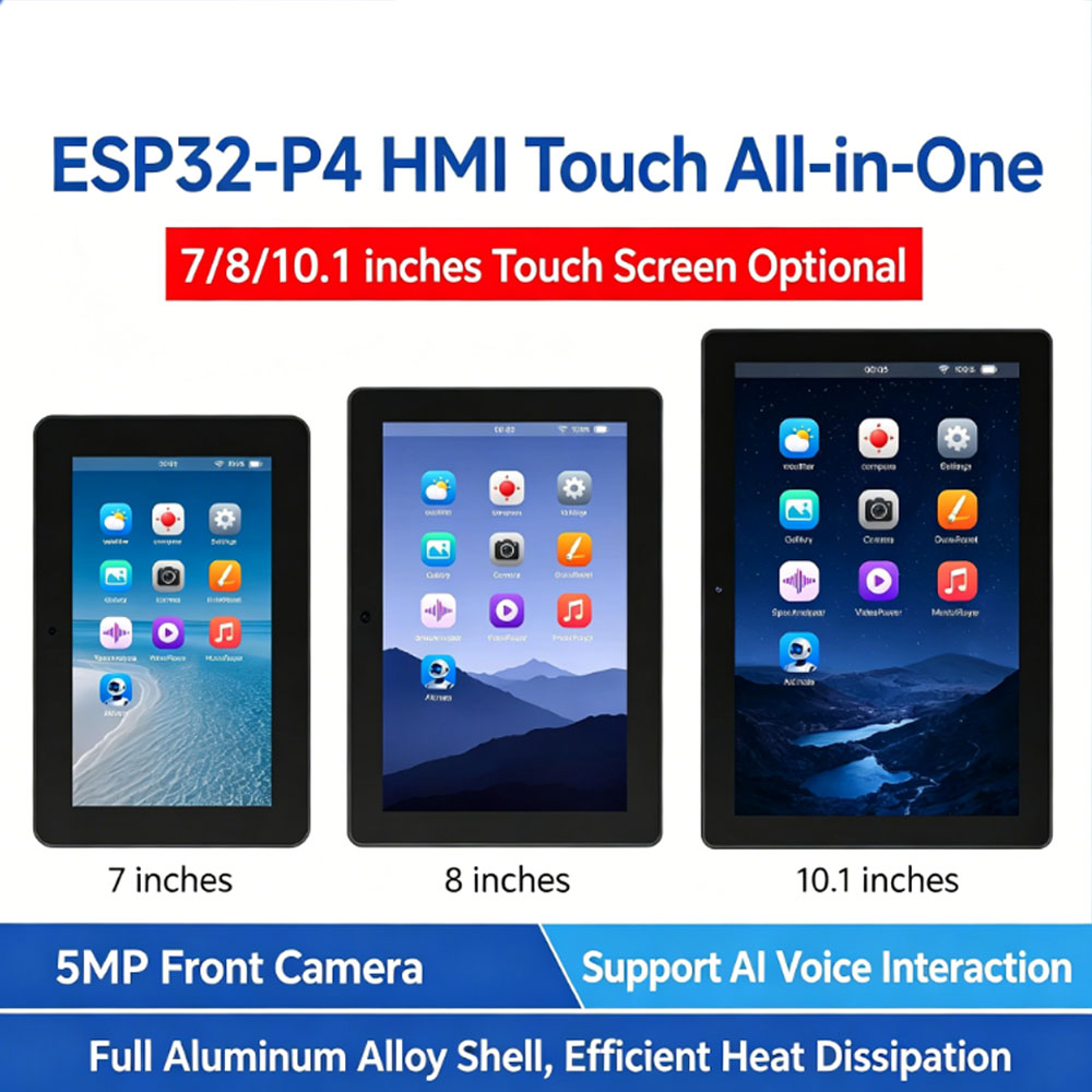 Esp32 P4 - เวฟแชร์ ESP32-P4 บอร์ดพัฒนา 7/8/10.1 นิ้ว HMI