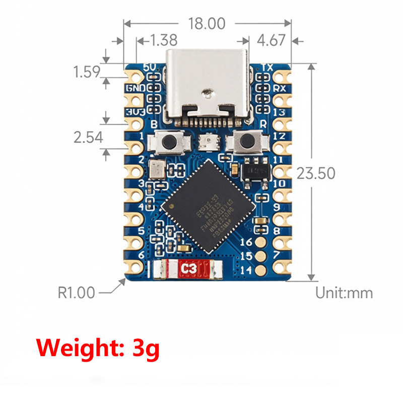 Espressif Esp32 - บอร์ดพัฒนาขนาดเล็ก ESP32-C3-Zero / ESP32-S3-Zero พร้อม MCU