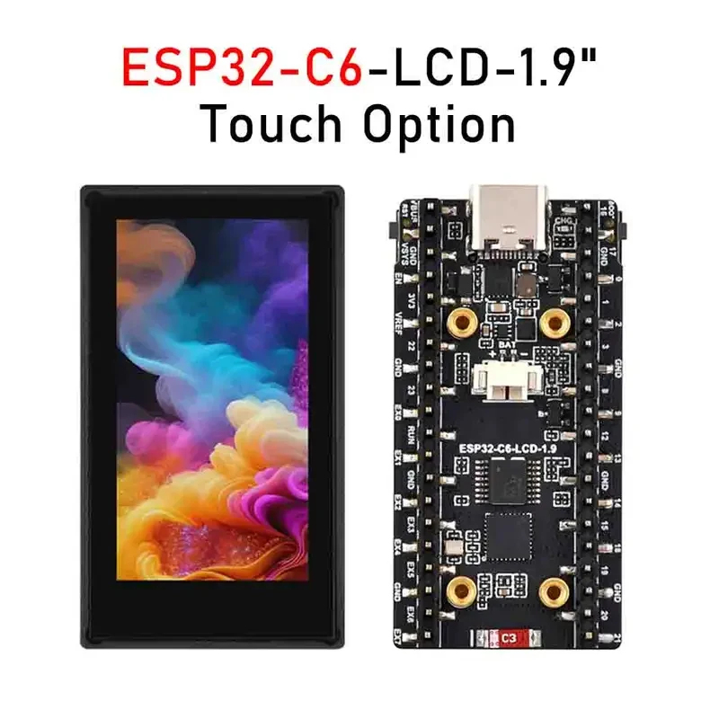 Esp32 C6 - ESP32-C6 บอร์ดพัฒนาหน้าจอ LCD ขนาด 1.9 นิ้ว