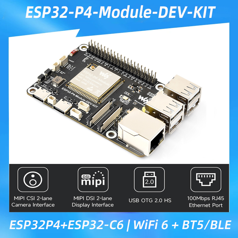 Esp32 C6 - บอร์ดพัฒนา ESP32-P4 + ESP32-C6 รองรับ WiFi