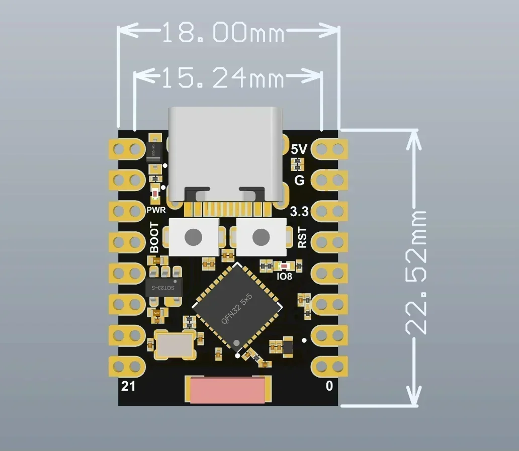 บอร์ดพัฒนา ESP32 Super Mini ES - Esp32 C3 บทวิจารณ์และราคา