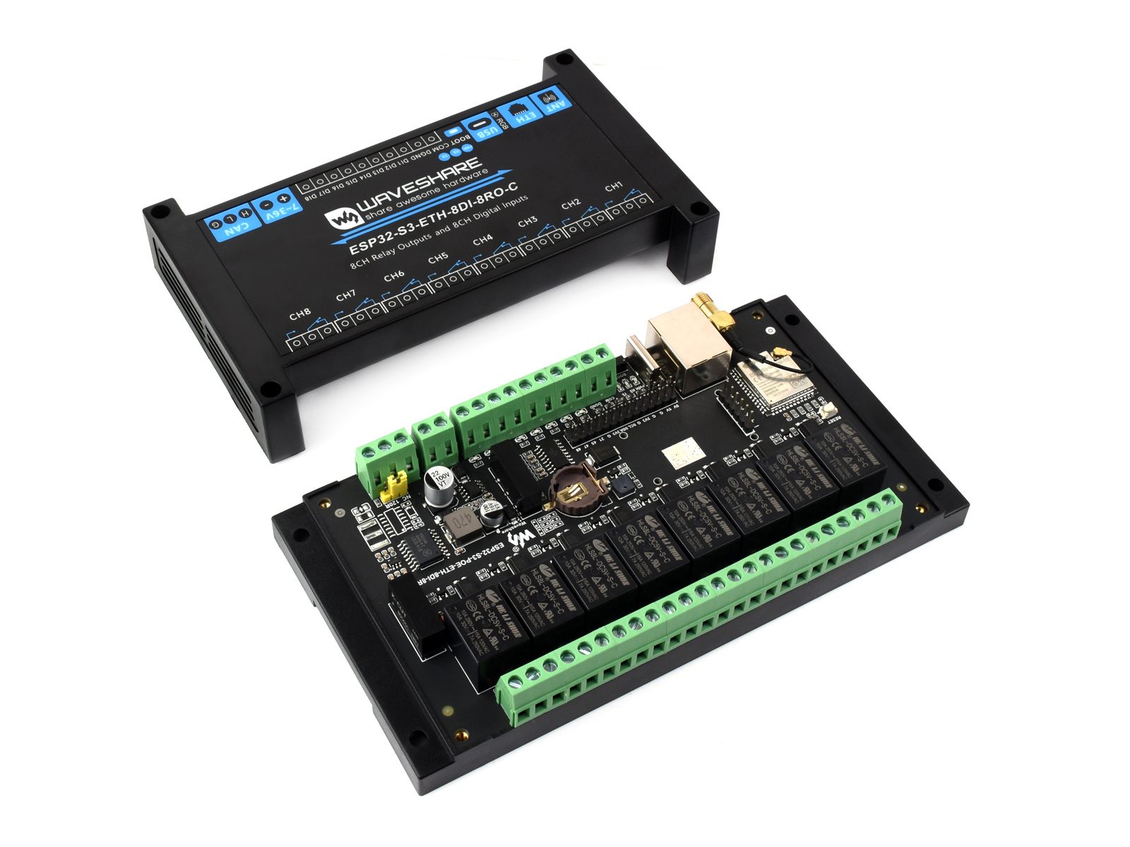 อุตสาหกรรม 8-Channel ESP32-S3  - Esp32 S3 บทวิจารณ์และราคา