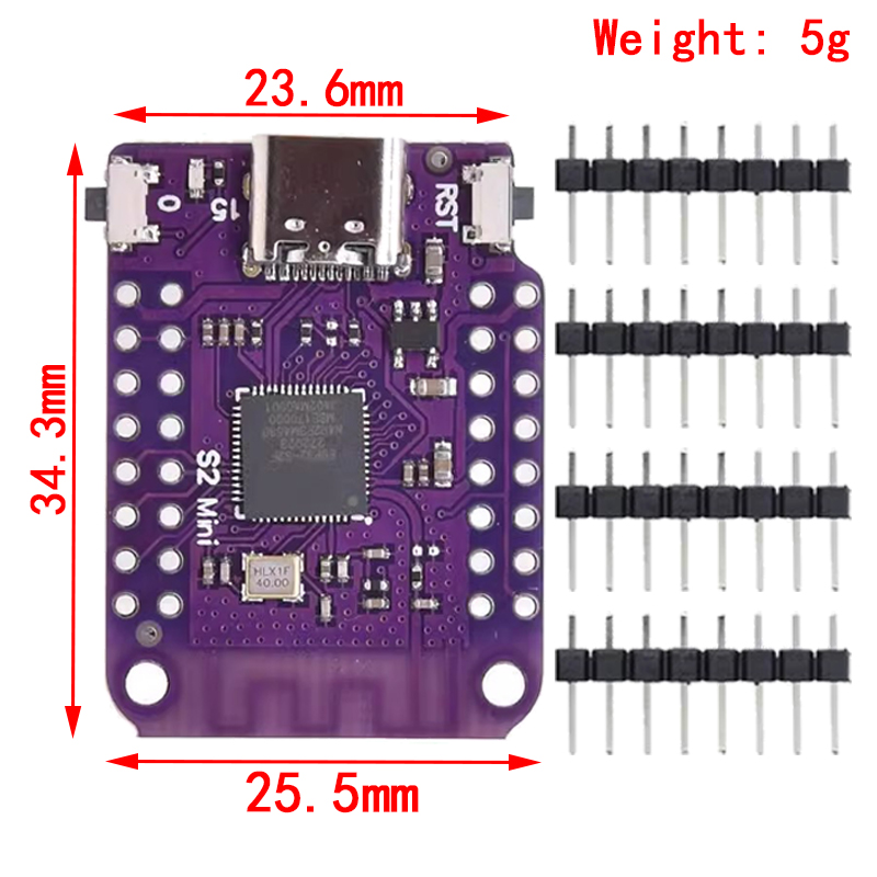 ESP32 S2 Mini V1.0.0 - LOLIN W - Esp32 S2 บทวิจารณ์และราคา