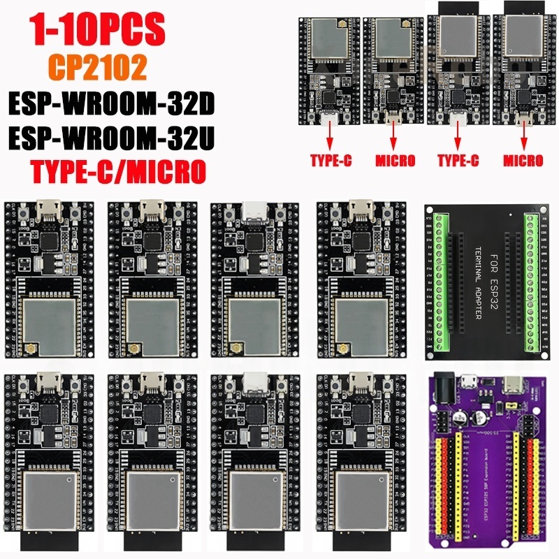 1-10PCS ESP32-DevKitC บอร์ดหลั - Esp32 Devkit บทวิจารณ์และราคา
