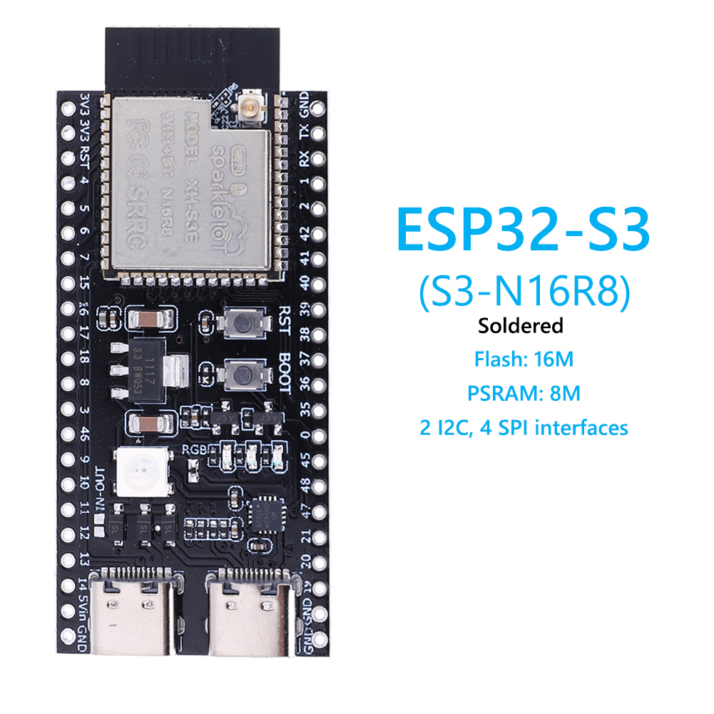 ESP32 S3 N16R8 N8R2 Dual Type- - Esp32 Uart Module บทวิจารณ์และราคา