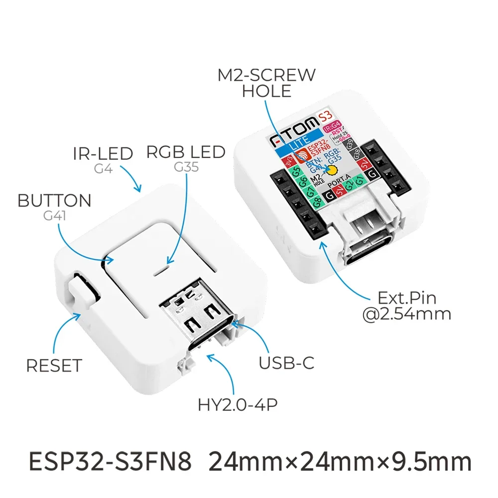 M5Stack AtomS3-Lite บอร์ดพัฒนา - Esp32 Devkit บทวิจารณ์และราคา