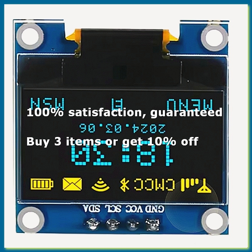 0.96 นิ้ว OLED จอแสดงผลโมดูล I - Esp8266 บทวิจารณ์และราคา