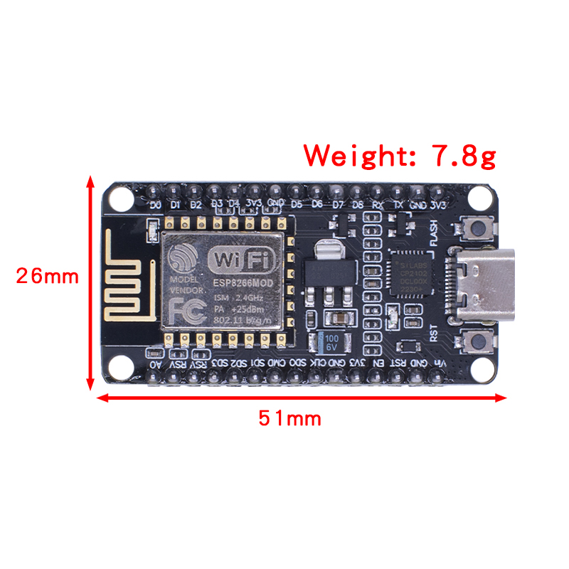 โมดูลไร้สาย CP2102 NodeMcu Lua - Esp8266 Nodemcu บทวิจารณ์และราคา