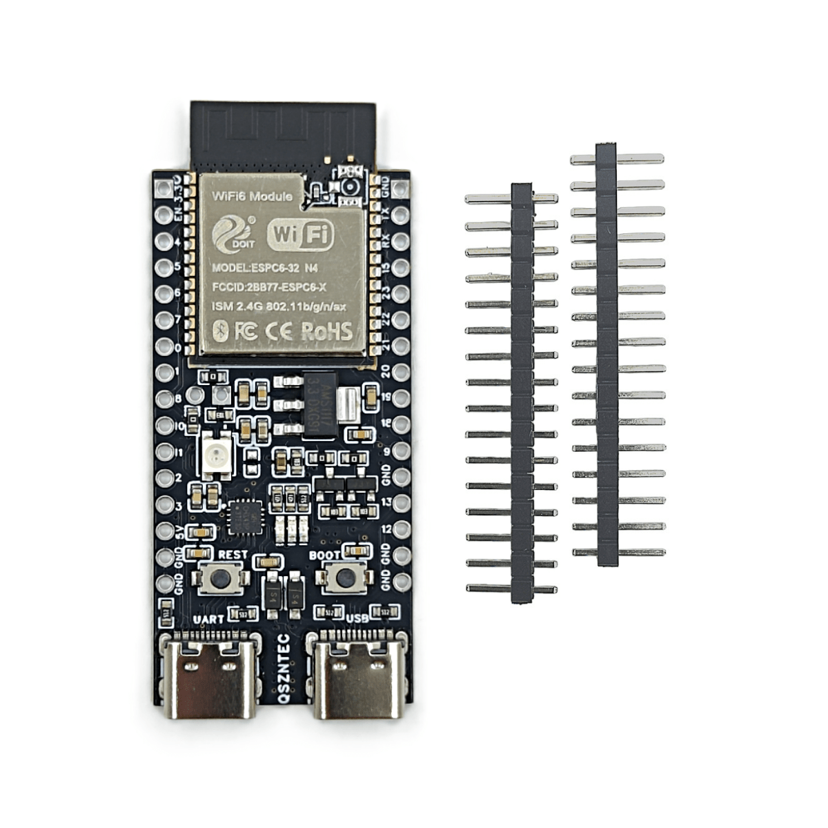 บอร์ด ESP32-C6-DevKitC-1 ชิปปร - Espressif Esp32 บทวิจารณ์และราคา