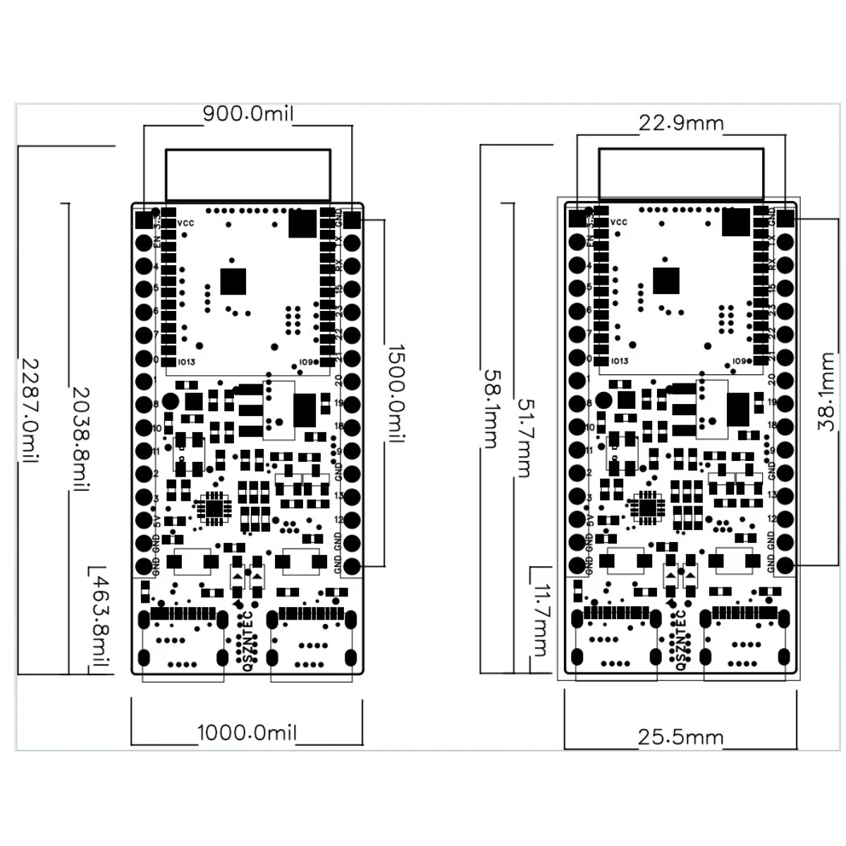 บอร์ด ESP32-C6-DevKitC-1 ชิปปร - Espressif Esp32 บทวิจารณ์และราคา