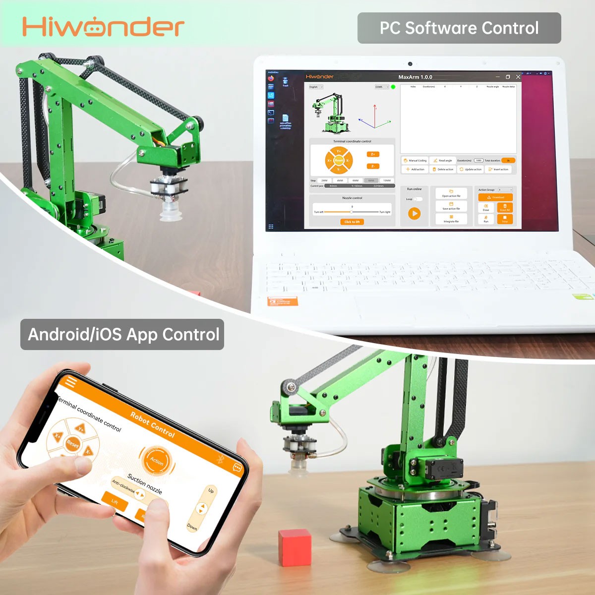 แขนหุ่นยนต์ Hiwonder MaxArm 4D - Esp32 บทวิจารณ์และราคา